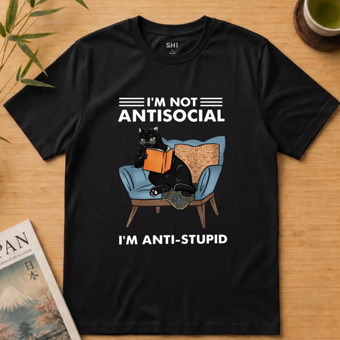 I'm not Antisocial - Premium Graphic T-shirt