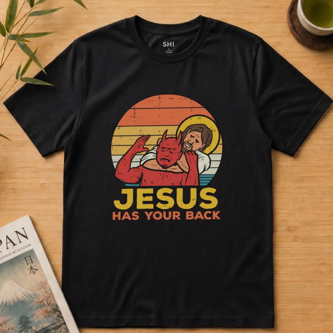 Jesus Has Your Back - Premium Graphic Tee