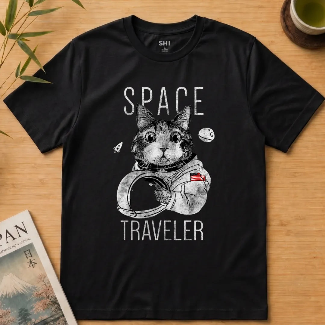 Space Traveller - Premium Graphic T-shirt