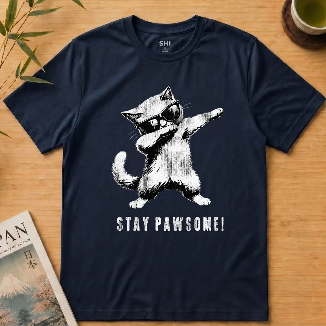 Stay Pawsome - Premium Graphic T-shirt