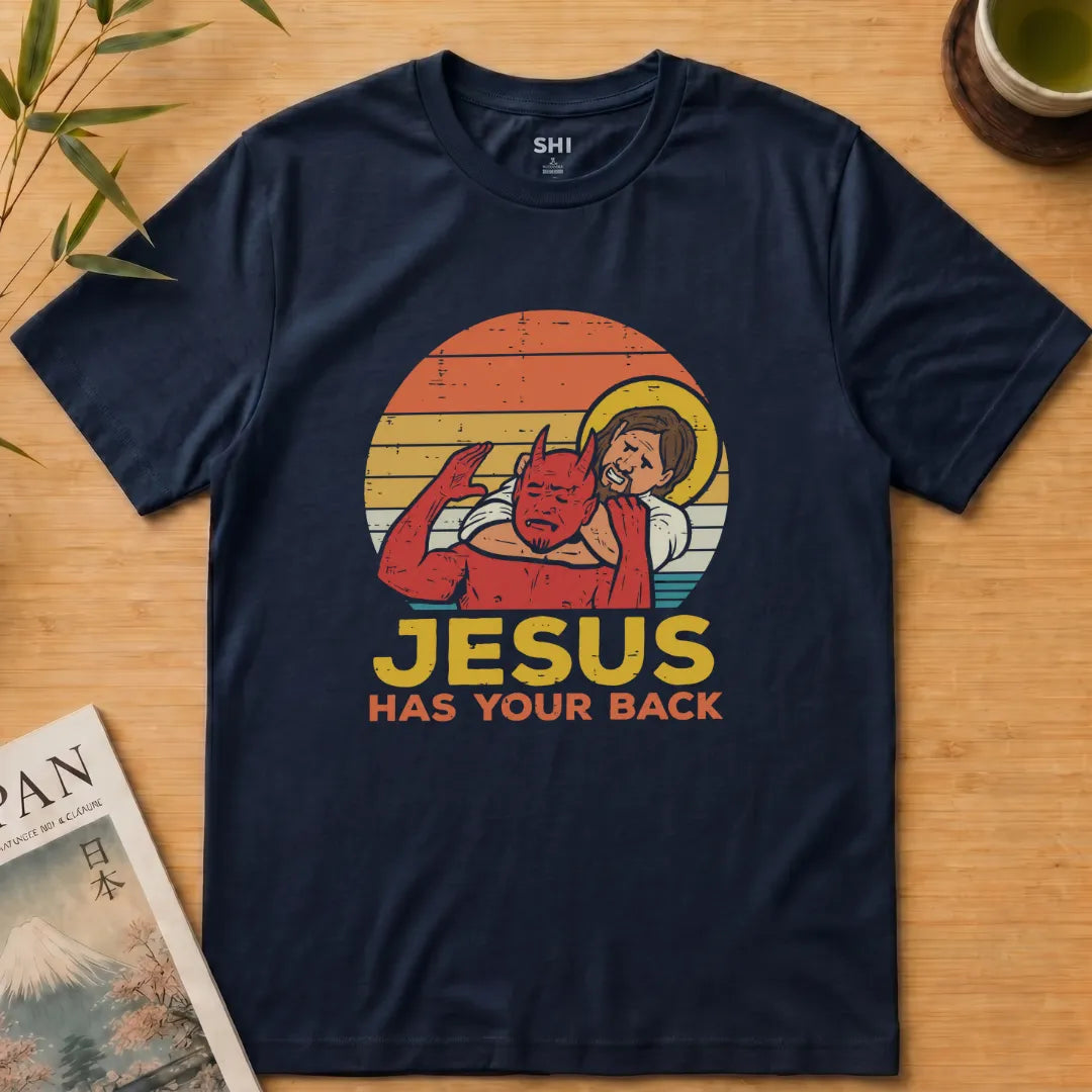 Jesus Has Your Back - Premium Graphic Tee