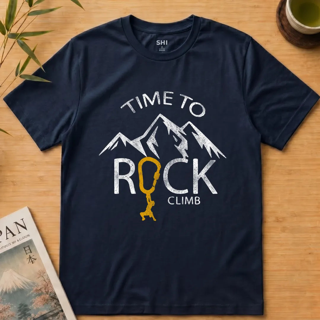Time to Rock Climb - Premium Graphic T-shirt