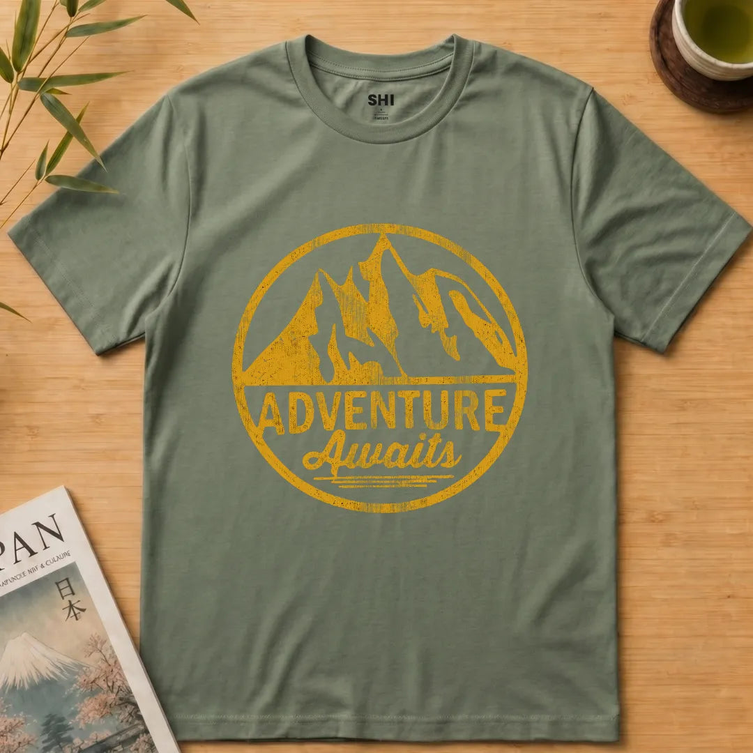 Adventure Awaits - Premium Graphic T-shirt