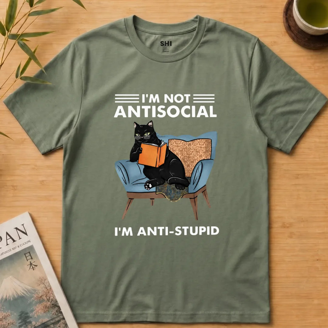 I'm not Antisocial - Premium Graphic T-shirt