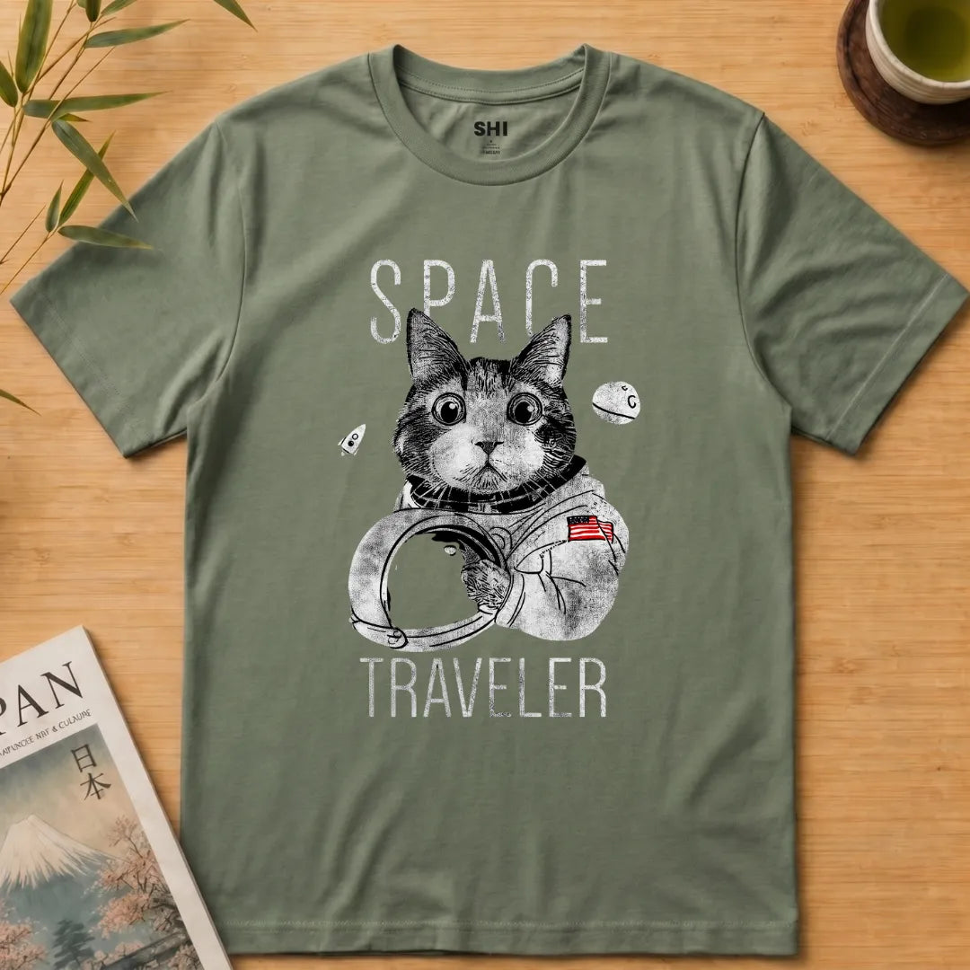 Space Traveller - Premium Graphic T-shirt