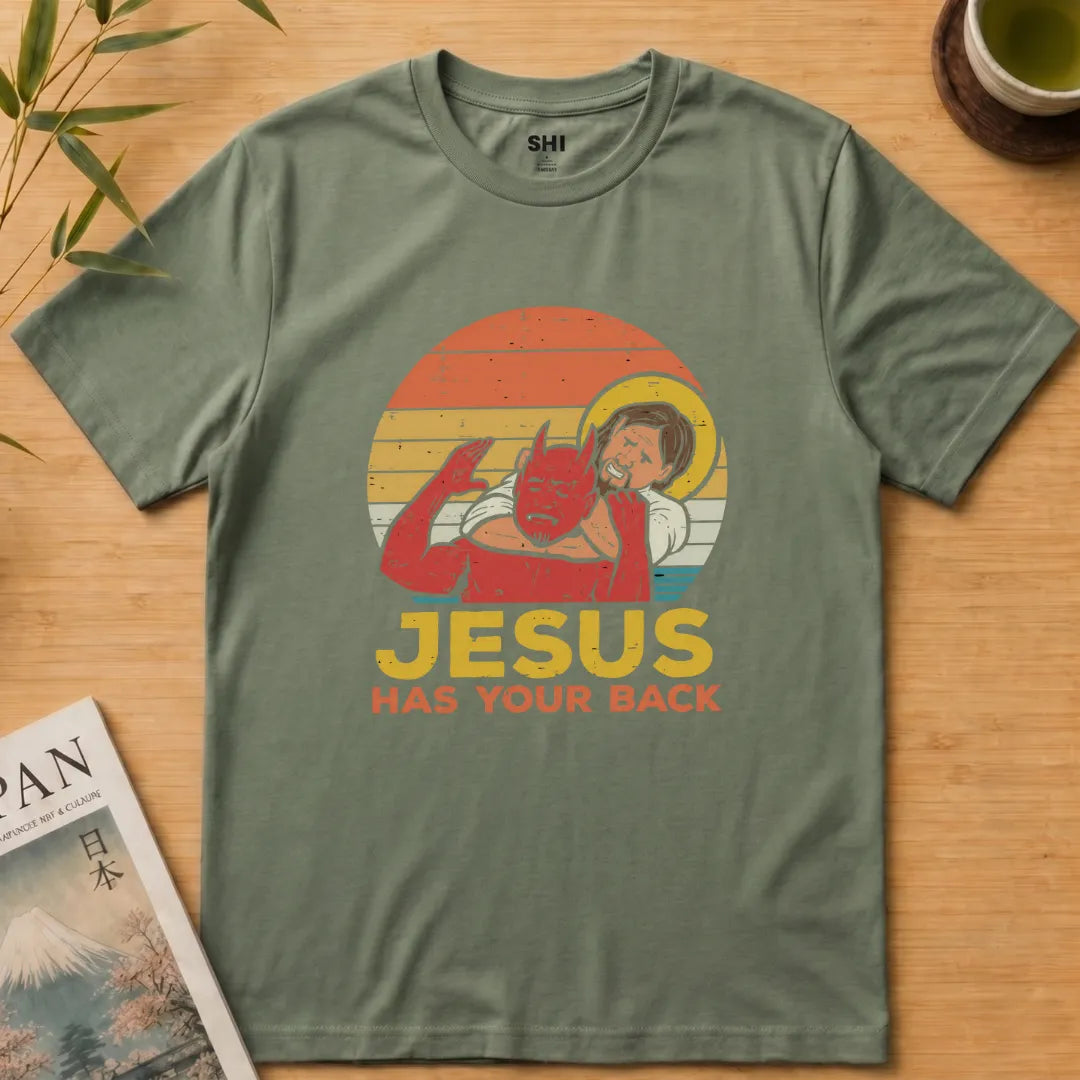 Jesus Has Your Back - Premium Graphic Tee