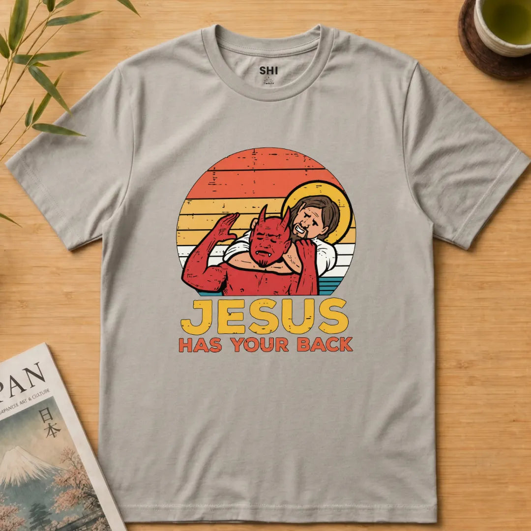 Jesus Has Your Back - Premium Graphic Tee