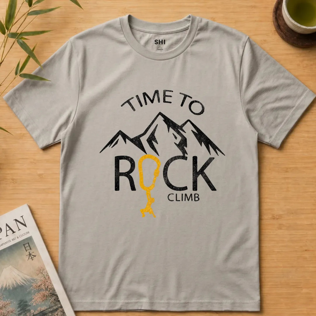 Time to Rock Climb - Premium Graphic T-shirt