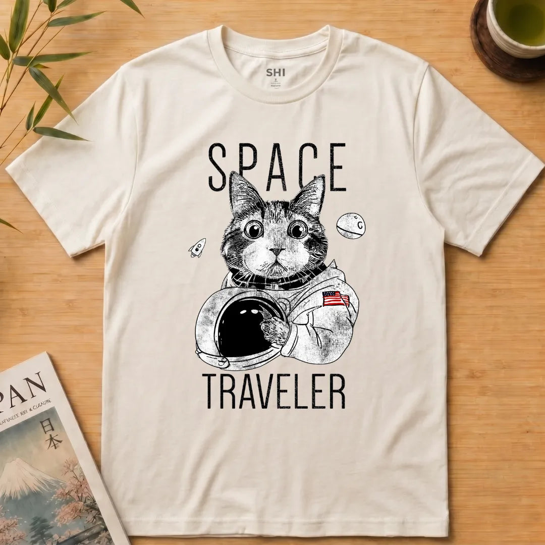 Space Traveller - Premium Graphic T-shirt