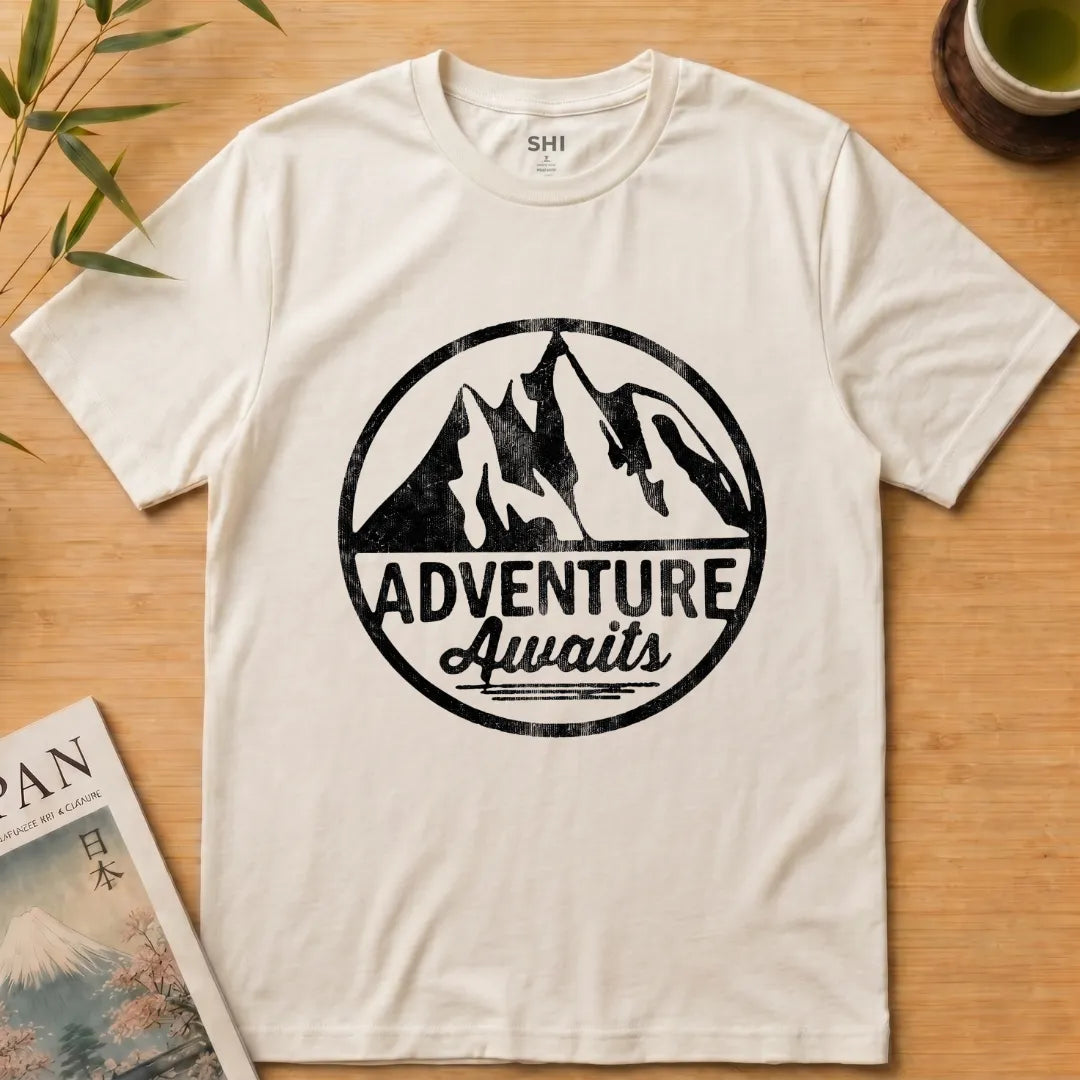 Adventure Awaits - Premium Graphic T-shirt