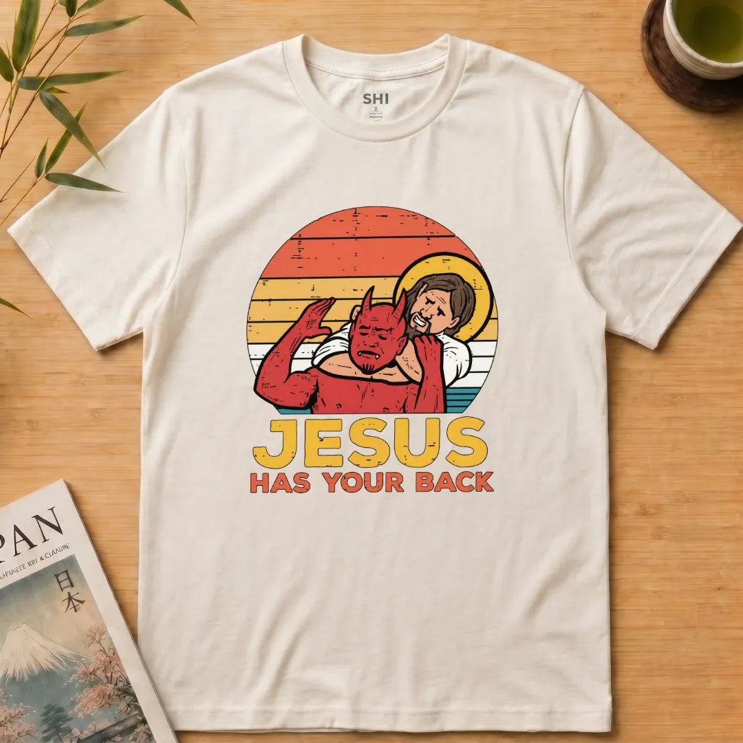 Jesus Has Your Back - Premium Graphic Tee