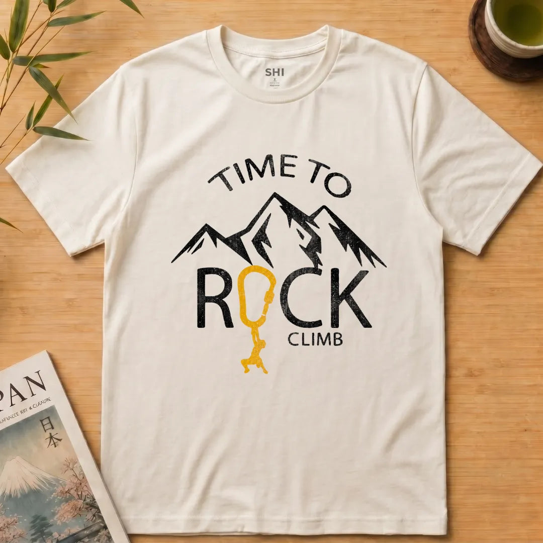 Time to Rock Climb - Premium Graphic T-shirt