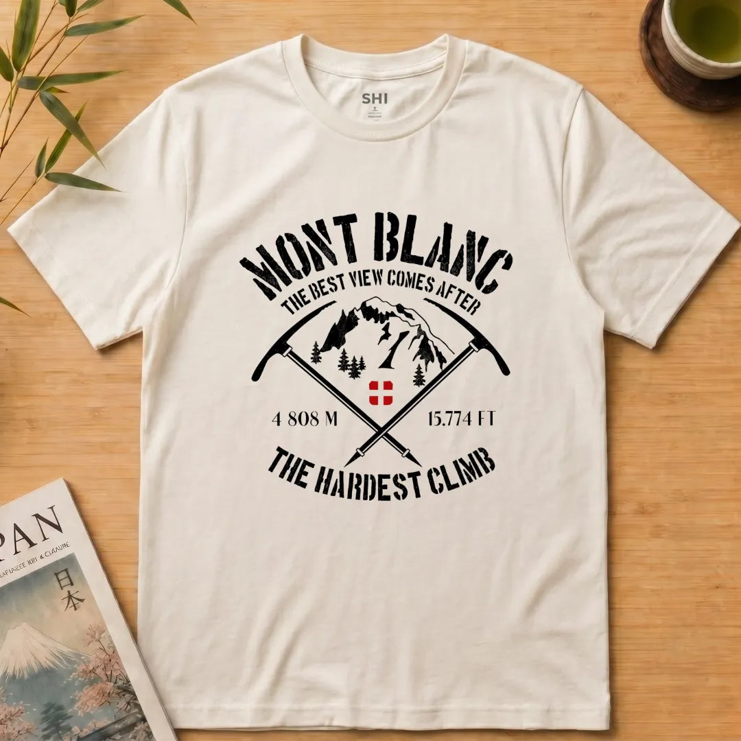Mont Blanc Climb - Premium Graphic T-shirt
