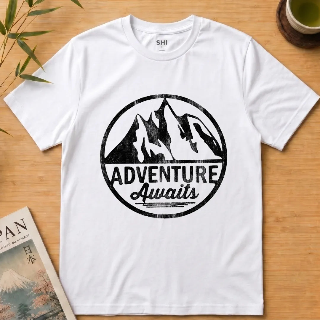 Adventure Awaits - Premium Graphic T-shirt