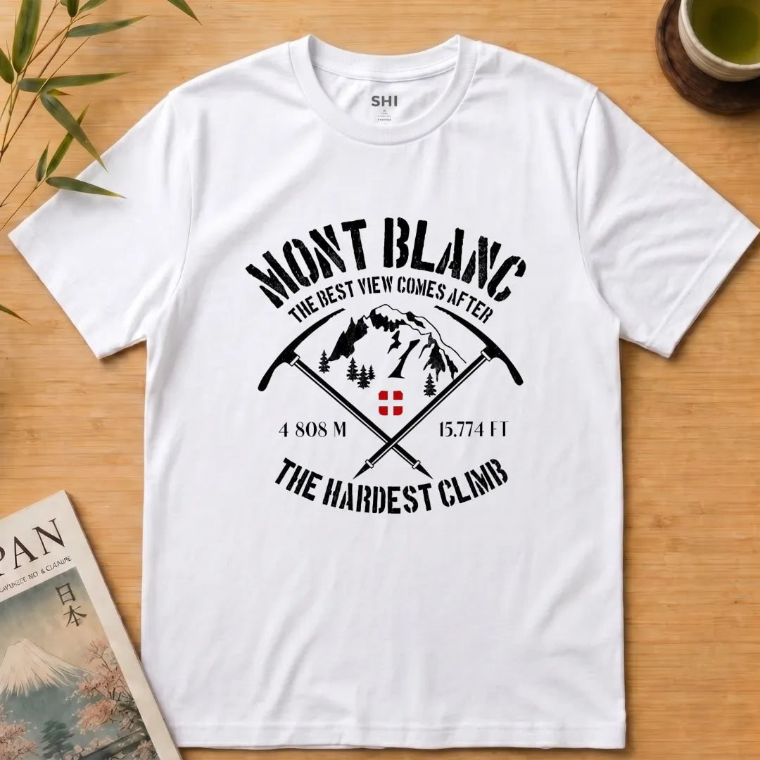 Mont Blanc Climb - Premium Graphic T-shirt