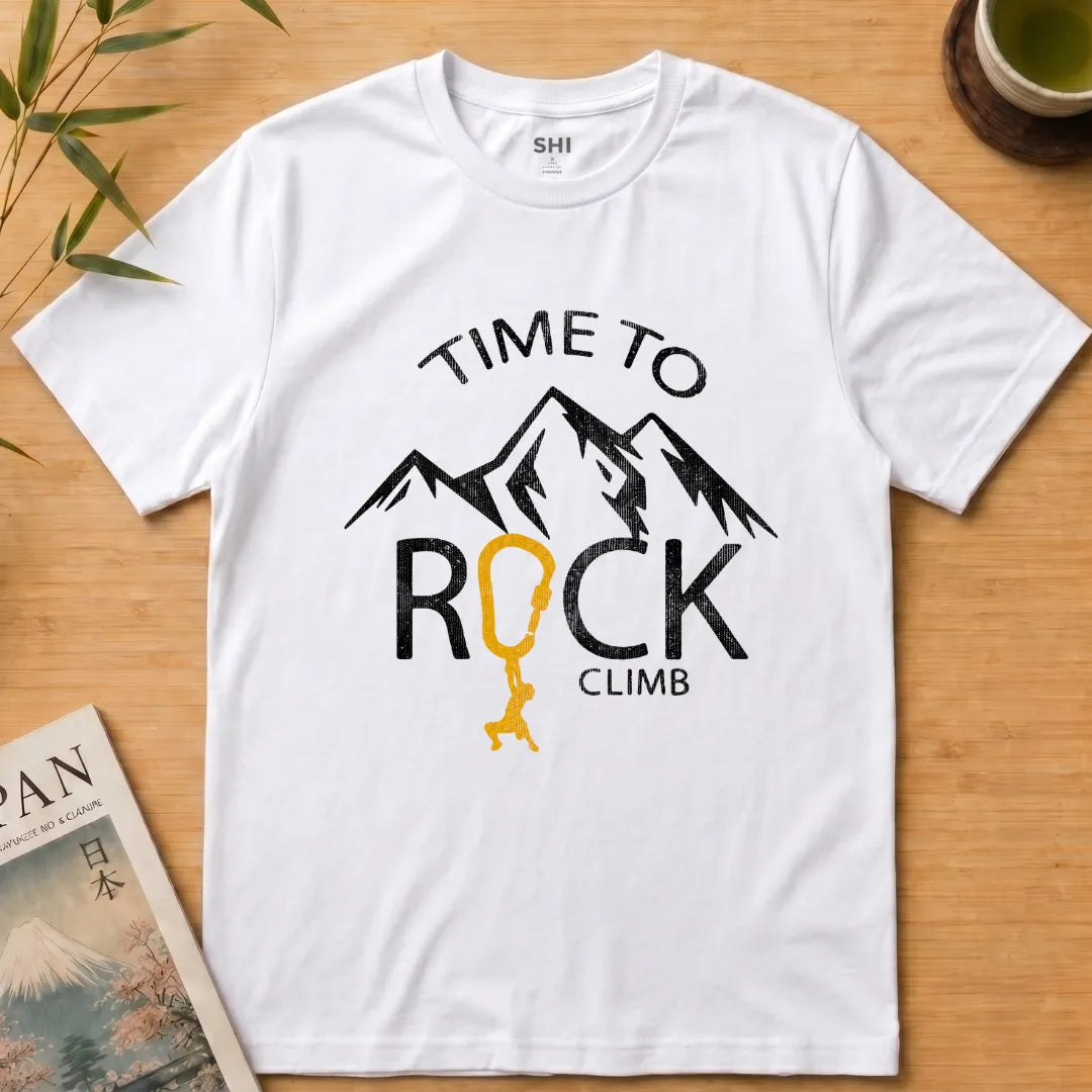 Time to Rock Climb - Premium Graphic T-shirt